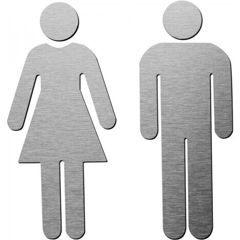 Set Toilet Signs Women Men