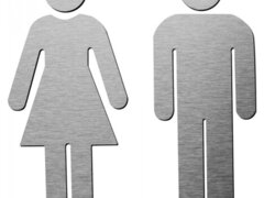 Set Toilet Signs Women Men