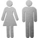 Set Toilet Signs Women Men